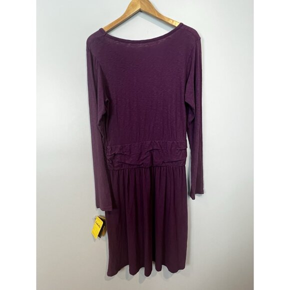 Cabela's Rosemont Women's L Drop Waist Purple Dress w/ Pockets Casual Country - Picture 6 of 10